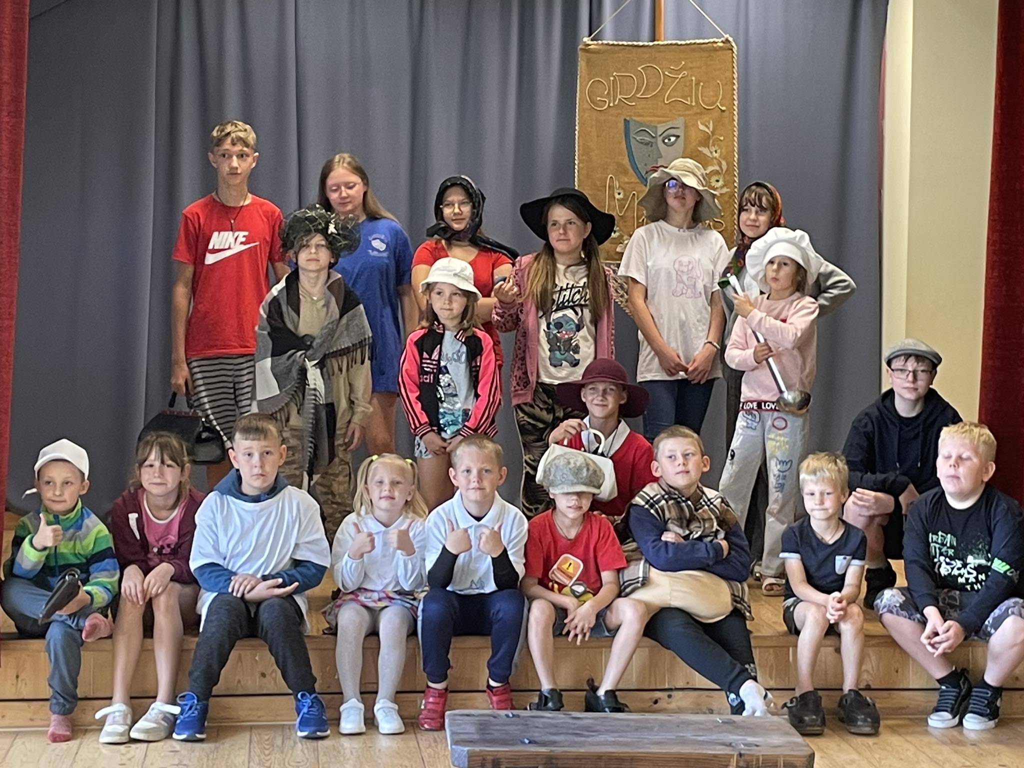 Jurbarko kultūros centro Girdžių skyrių aplankė vaikų vasaros stovyklos dalyviai